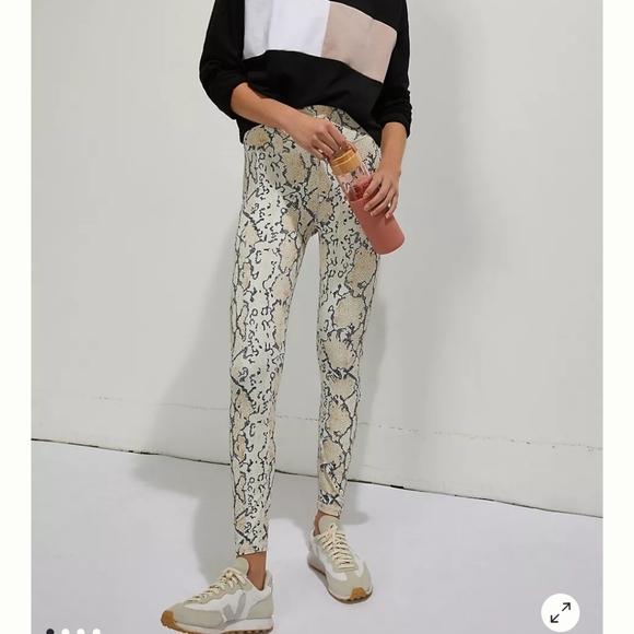 Anthropologie All Fenix Hi-Rise Python Leggings Size Small - Picture 1 of 7